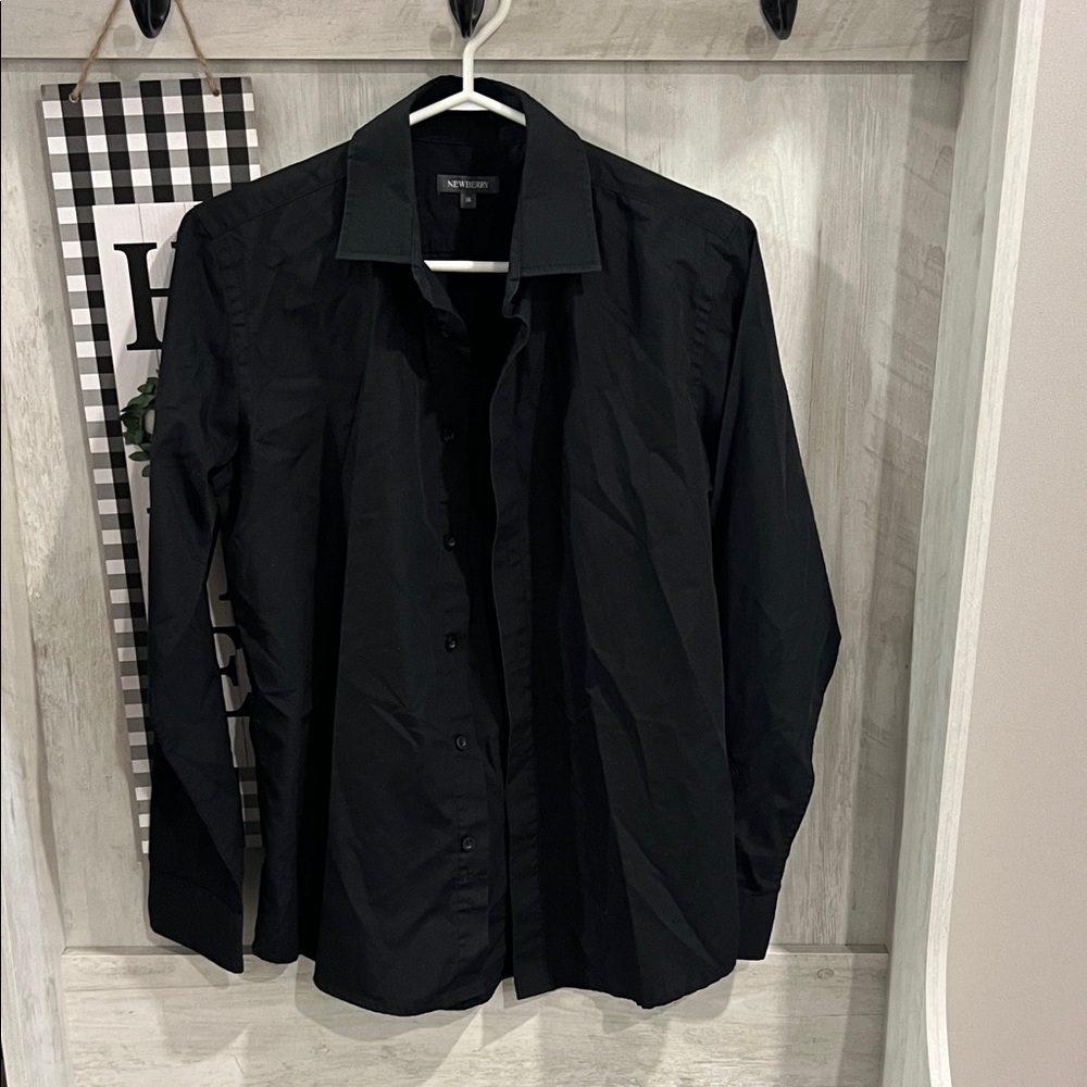 Men's Black Dress Shirt